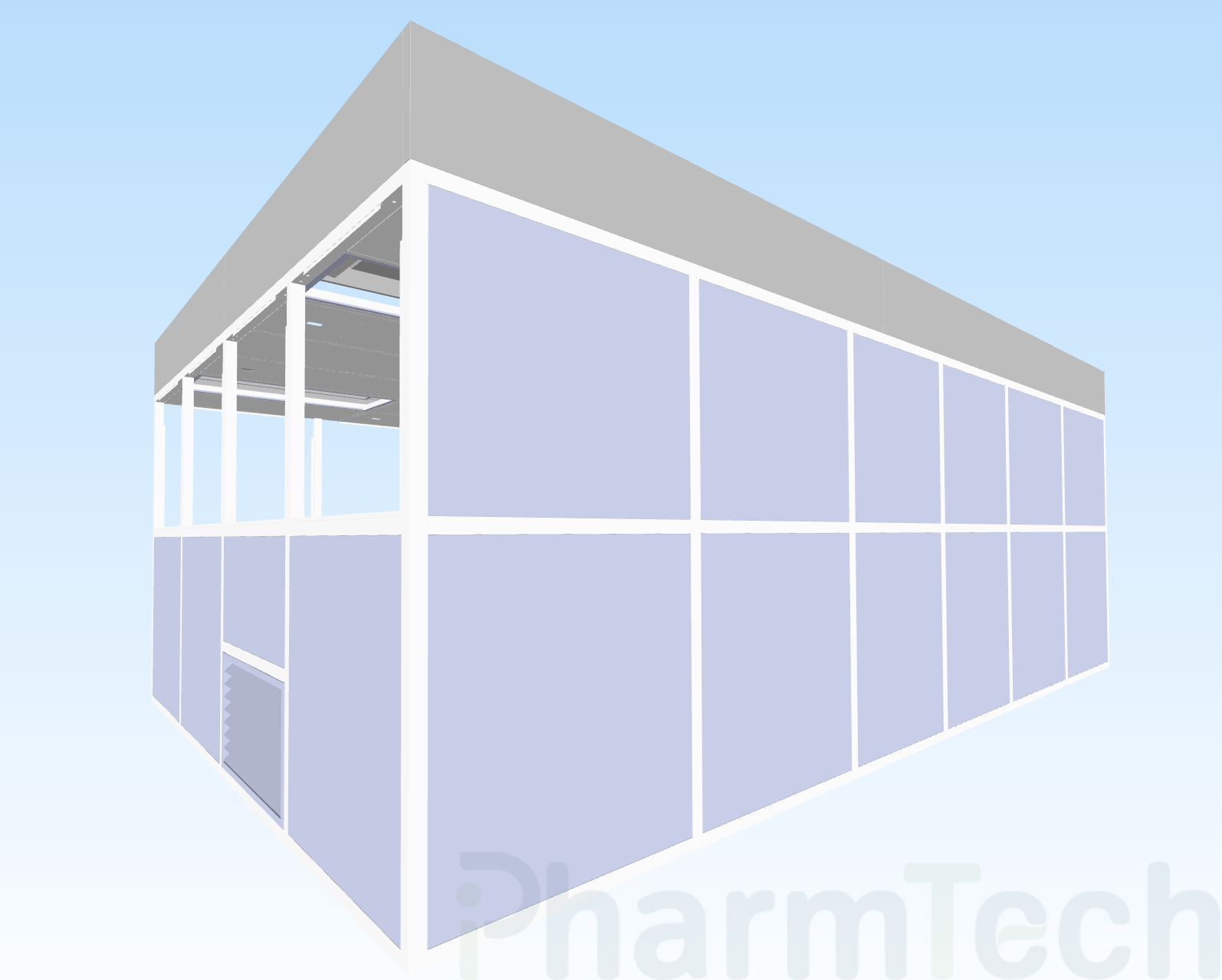 Окончание монтажа локальной чистой зоны класса ИСО 6&nbsp; в&nbsp; г.Москва. Внешние габариты: 6100х4300х2525 мм (ШхГхВ). Рабочая зо...